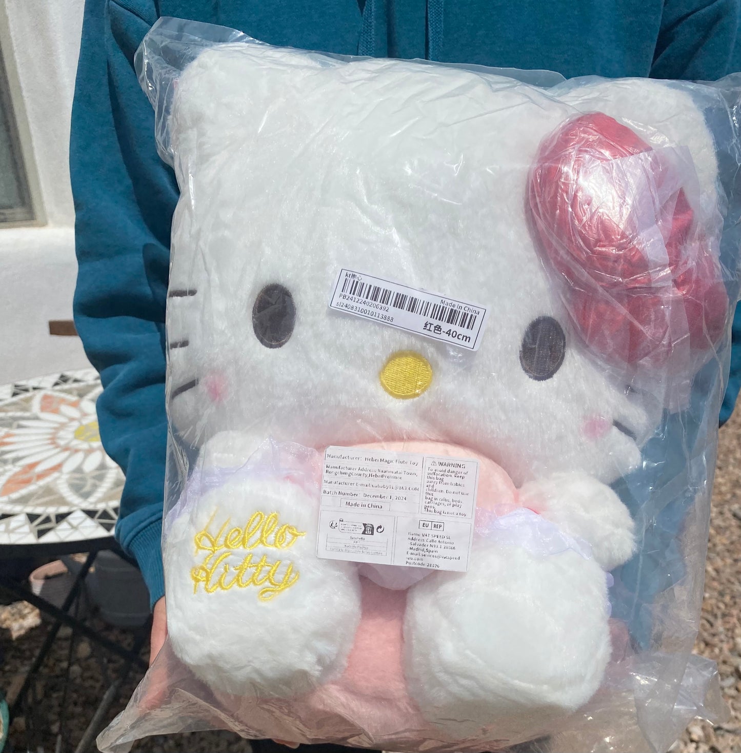 Big Hello kitty sanrio red plush