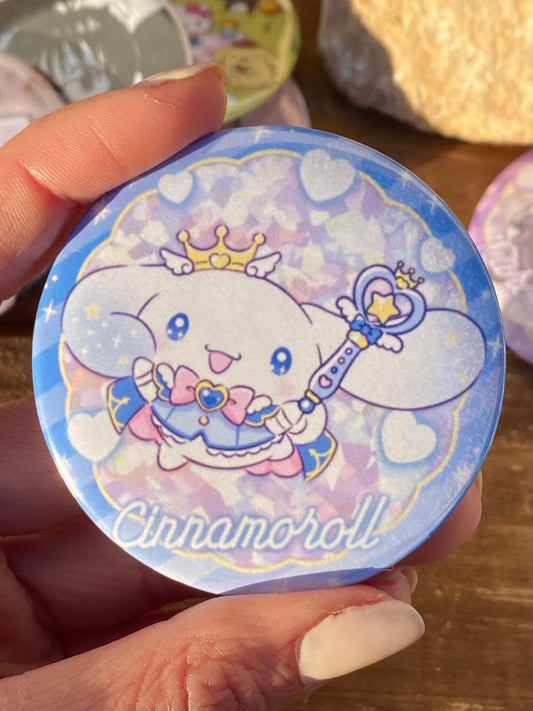 Cinnamoroll sanrio button pin