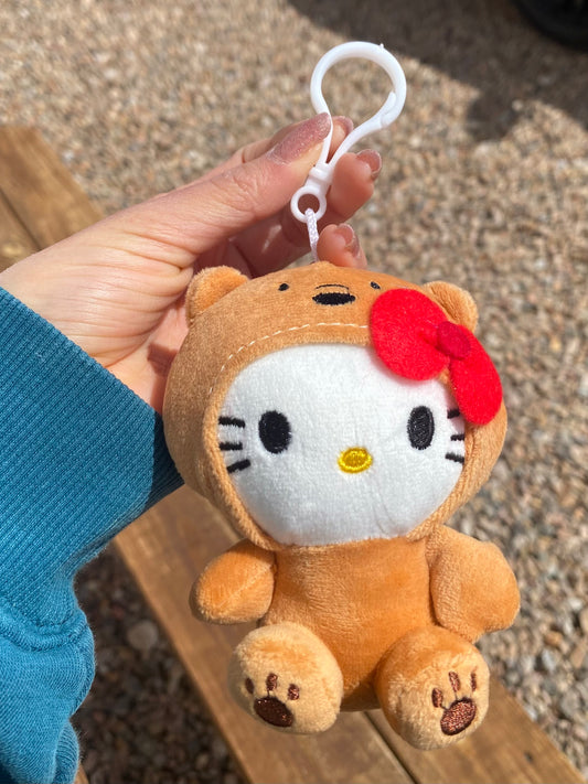 Hello kitty bear keychain