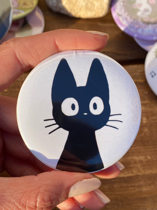 (OOPSIE!) Jiji the cat button pin
