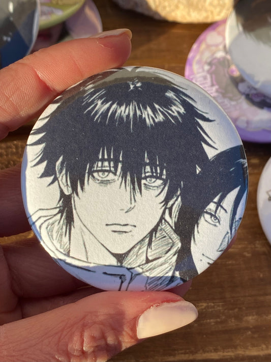 Yuta anime button pin