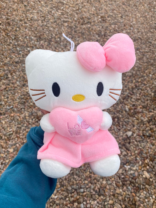 Sanrio Hello kitty pink heart plush