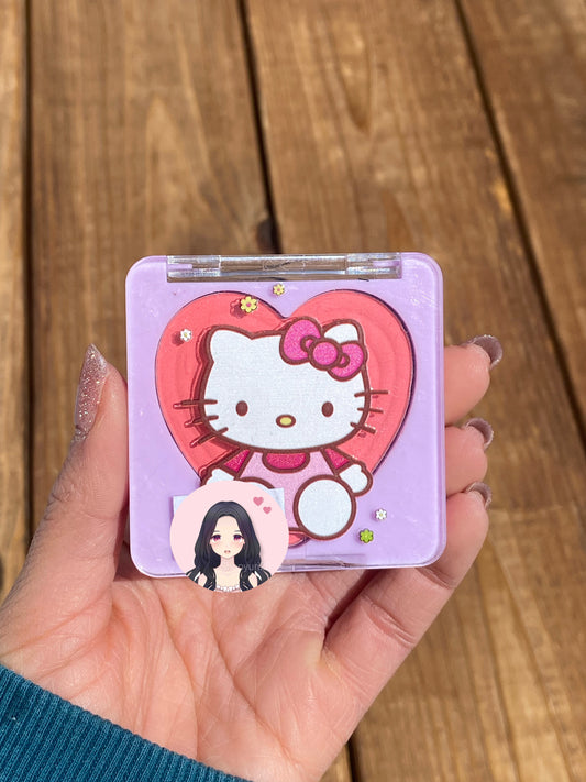 Hello kitty Sanrio makeup coral blush
