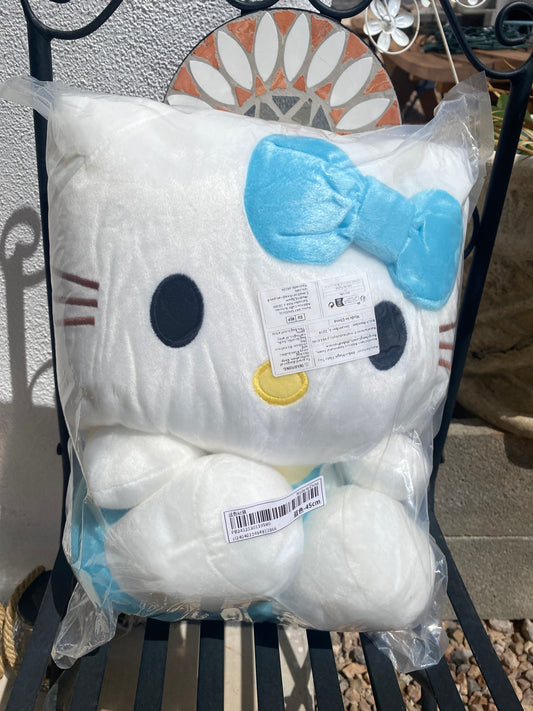 Big Hello kitty Sanrio blue plush