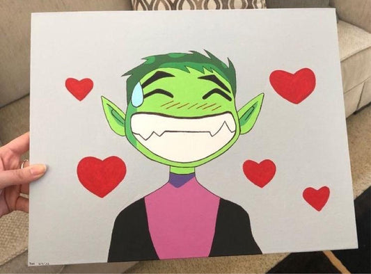 Beast boy painting